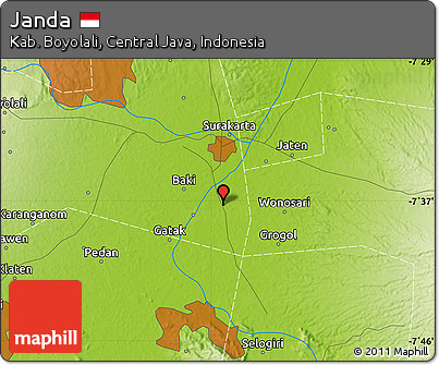 Physical Map of Janda