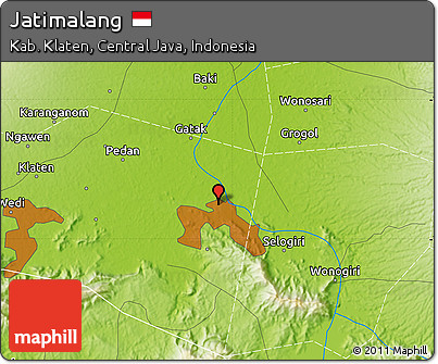 Physical Map of Jatimalang
