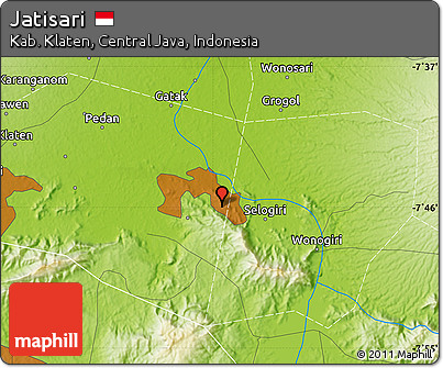 Physical Map of Jatisari