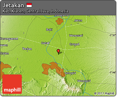 Physical Map of Jetakan
