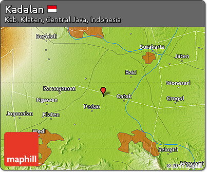 Physical Map of Kadalan