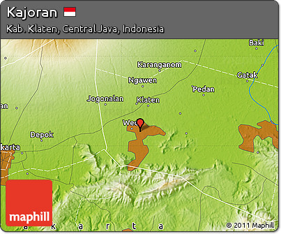 Physical Map of Kajoran