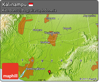 Physical Map of Kalinampu