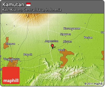 Physical Map of Kamutan