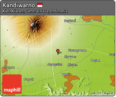 Physical Map of Kandiwarno