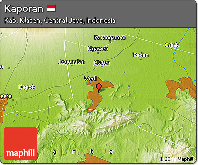 Physical Map of Kaporan