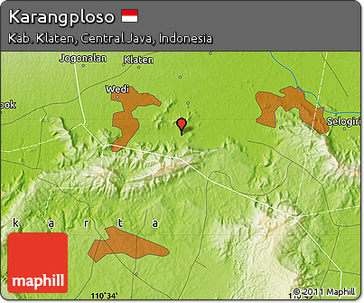 Physical Map of Karangploso