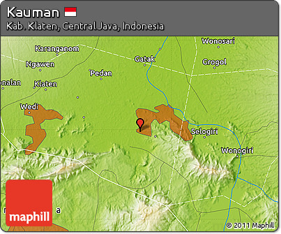 Physical Map of Kauman