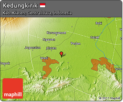 Physical Map of Kedungkirik