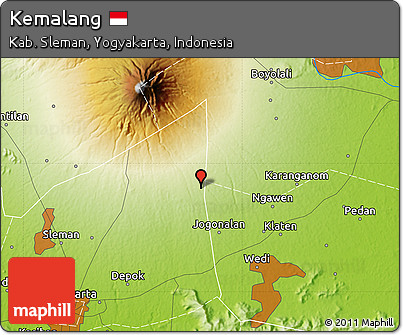 Physical Map of Kemalang