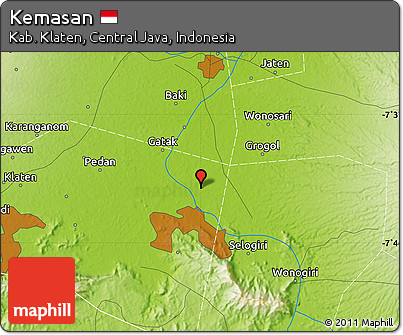 Physical Map of Kemasan