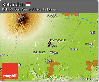 Physical Map of Ketanden
