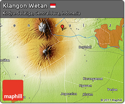 Physical Map of Klangon Wetan