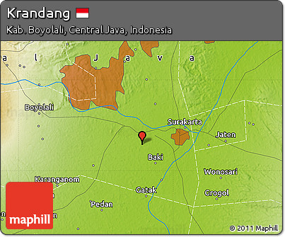 Physical Map of Krandang