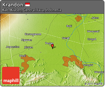 Physical Map of Krandon