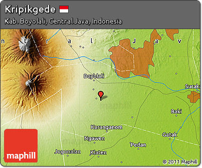 Physical Map of Kripikgede