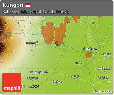 Physical Map of Kungon
