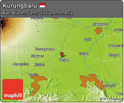 Physical Map of Kurungbaru
