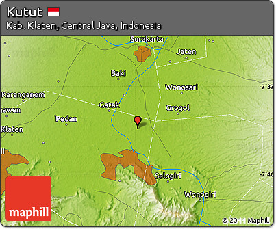 Physical Map of Kutut