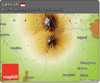 Physical Map of Lencoh