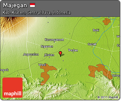 Physical Map of Majegan