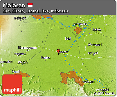 Physical Map of Malasan