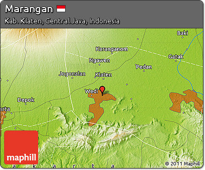 Physical Map of Marangan