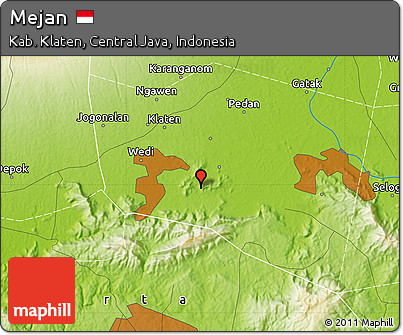 Physical Map of Mejan