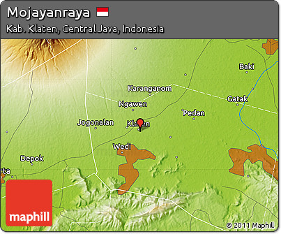 Physical Map of Mojayanraya