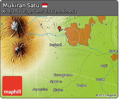 Physical Map of Mukiran Satu