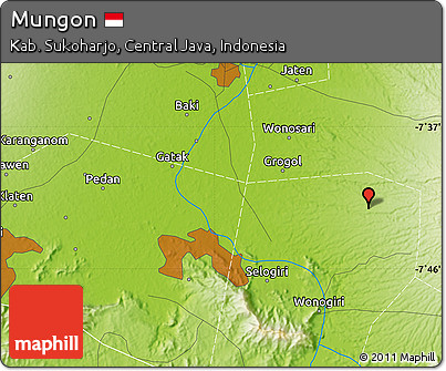 Physical Map of Mungon