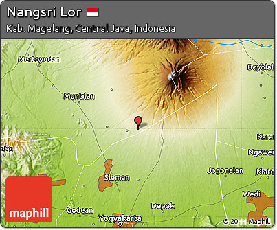 Physical Map of Nangsri Lor