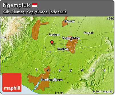 Physical Map of Ngempluk