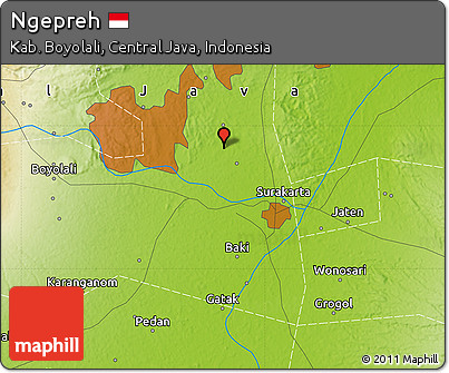 Physical Map of Ngepreh