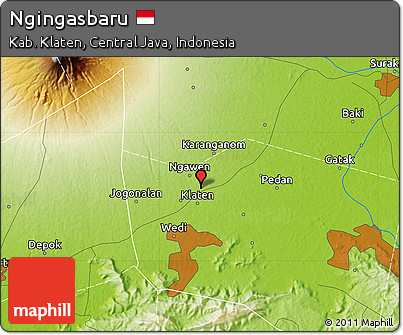 Physical Map of Ngingasbaru