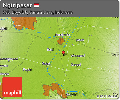 Physical Map of Ngiripasar