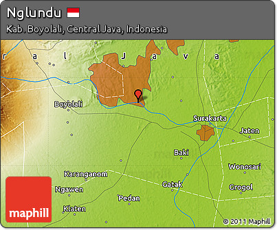 Physical Map of Nglundu