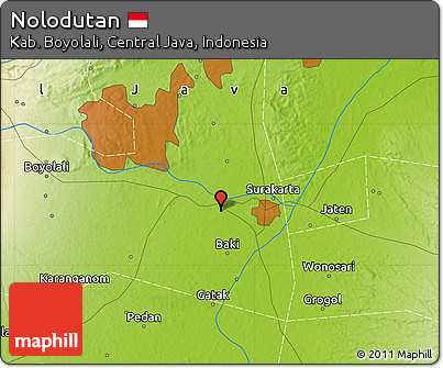 Physical Map of Nolodutan