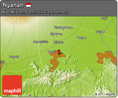 Physical Map of Nyanan