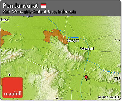 Physical Map of Pandansurat