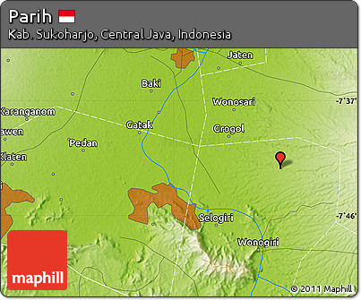 Physical Map of Parih