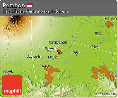 Physical Map of Pembon