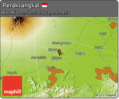 Physical Map of Peraksangkal