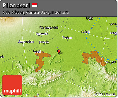 Physical Map of Pilangsari