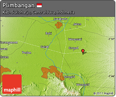 Physical Map of Plimbangan