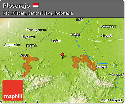 Physical Map of Plosorejo