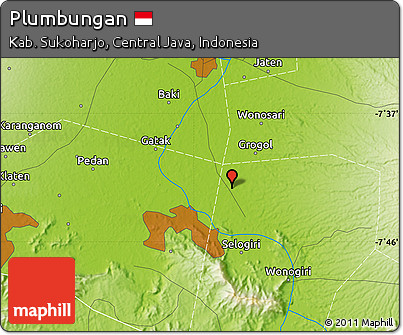 Physical Map of Plumbungan