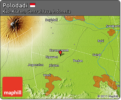 Physical Map of Polodadi