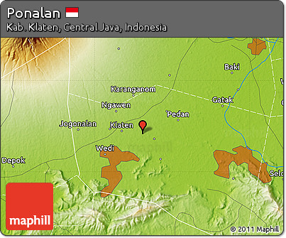 Physical Map of Ponalan