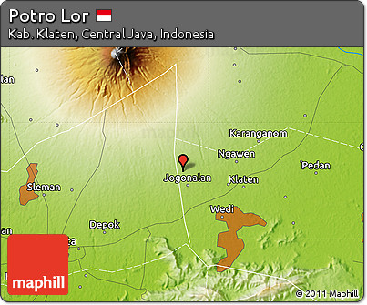 Physical Map of Potro Lor
